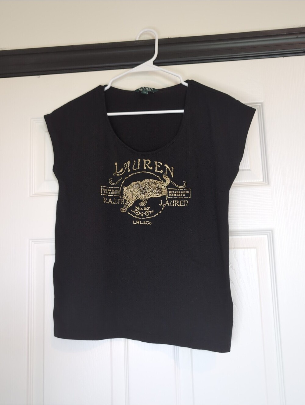 Large black Ralph Lauren graphic tee